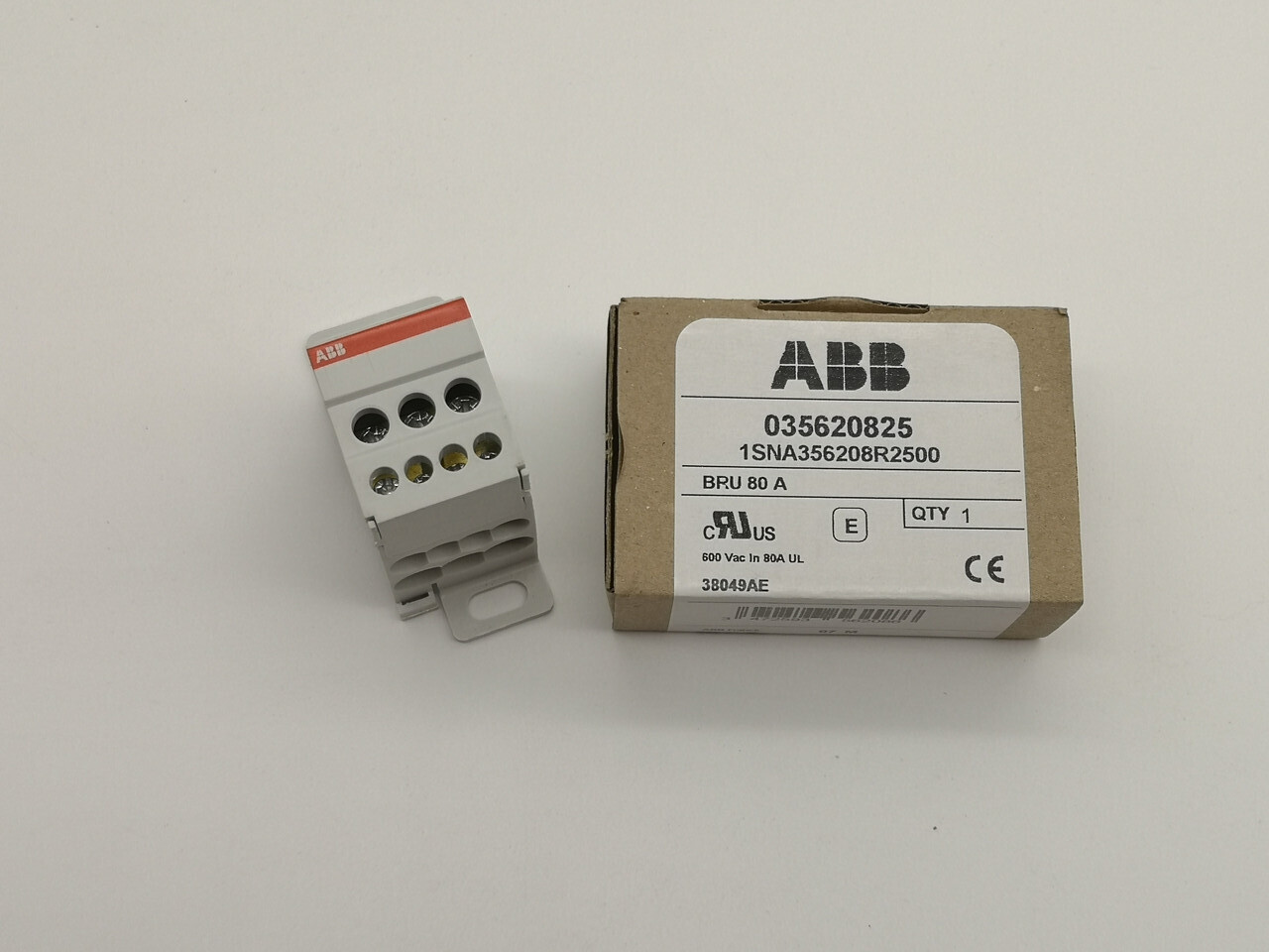 Распределительный блок ABB BRU80A, 1-полюсный 1SNA356208R2500 80А