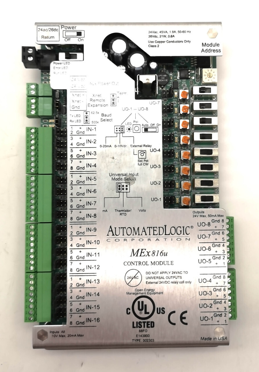Модуль ввода-вывода AutomatedLogic MEx816u