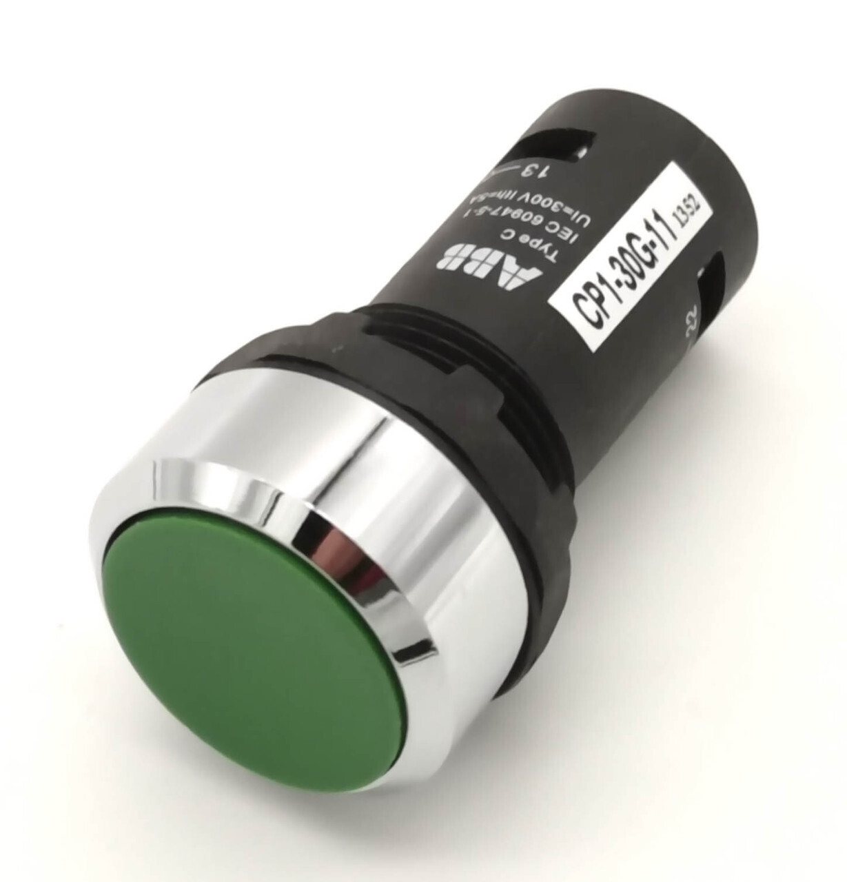 Кнопка зеленая без фиксации ABB CP1-30G-11, 1НО+1НЗ, 1SFA619100R3072