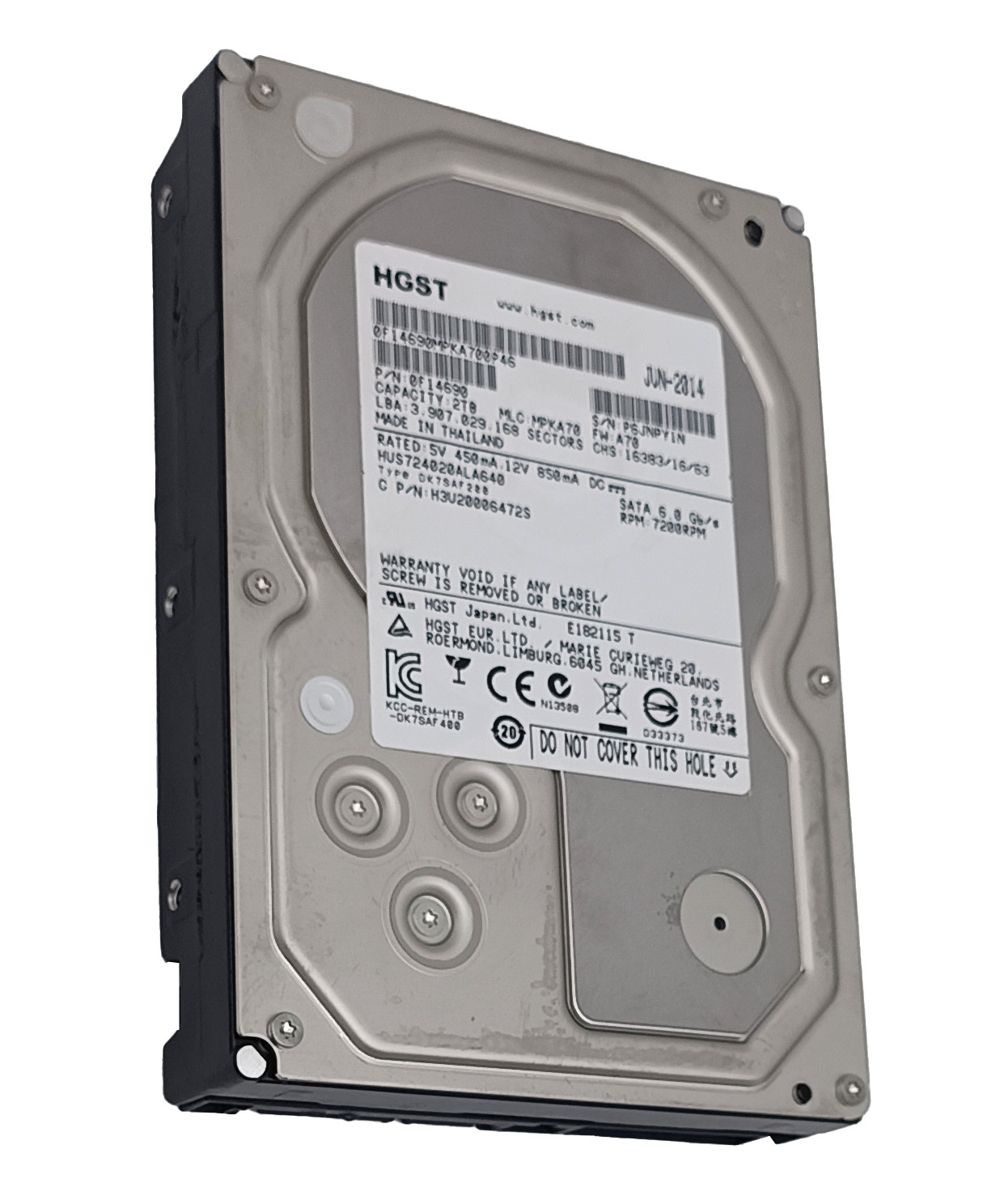 Жёсткий диск HDD для видеорегистратора Hitachi 0F14690, 2TB (HGST)