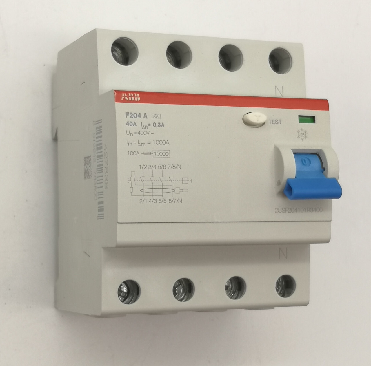 УЗО 4п. 40/0,3 А, ТИП А ABB F204 A-40/0,3 2CSF204101R3400