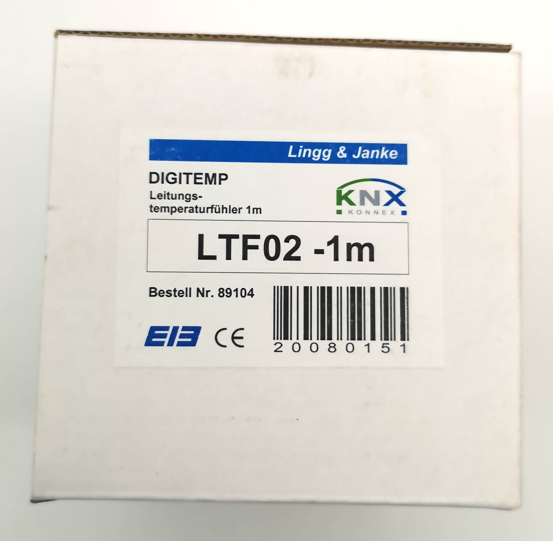 Датчик температуры KNX, LINGG-JANKE LTF02-1m -55+125оС 89104