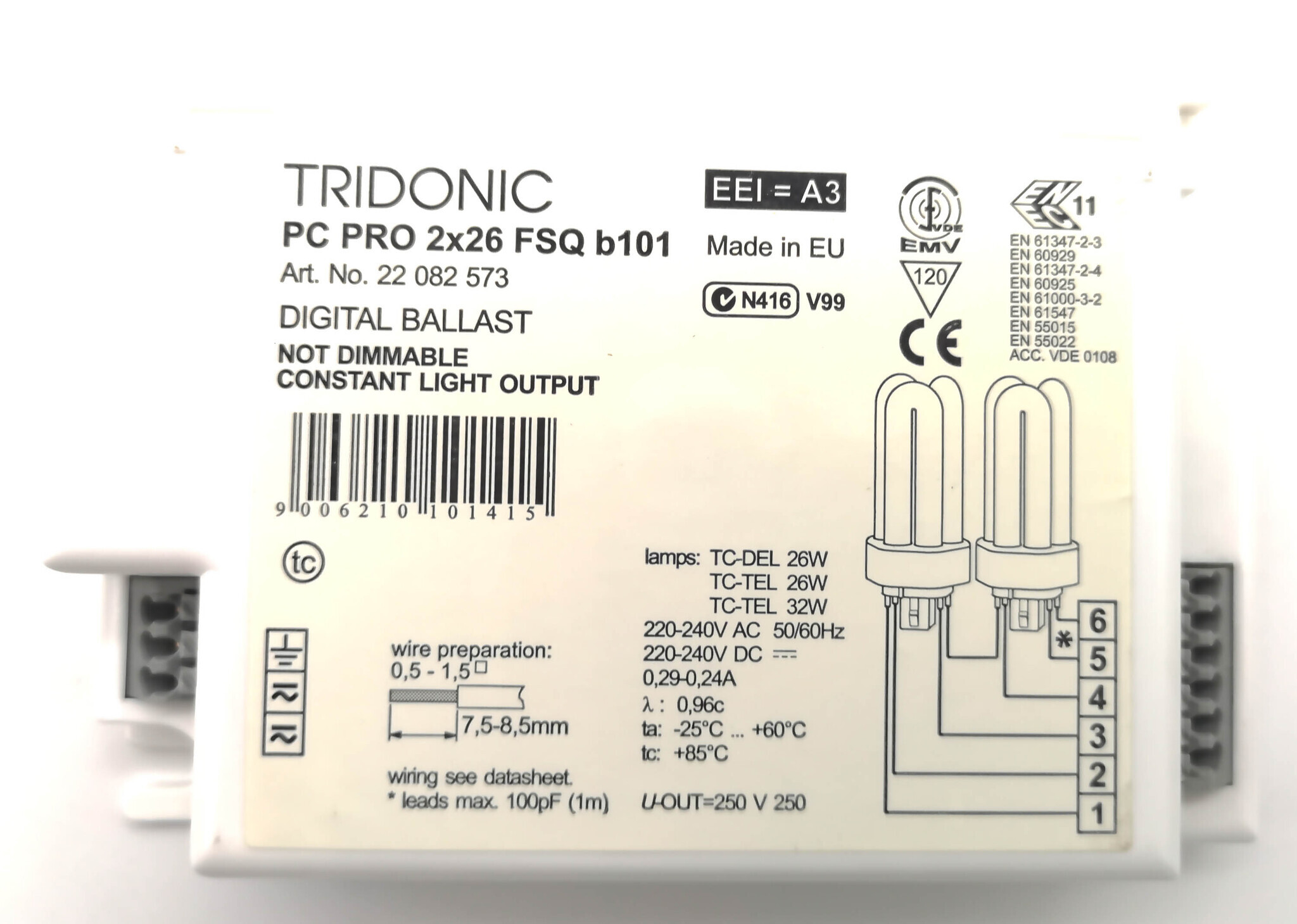 Балласт Tridonic PC PRO 2x26 FSQ b101 22 082 573