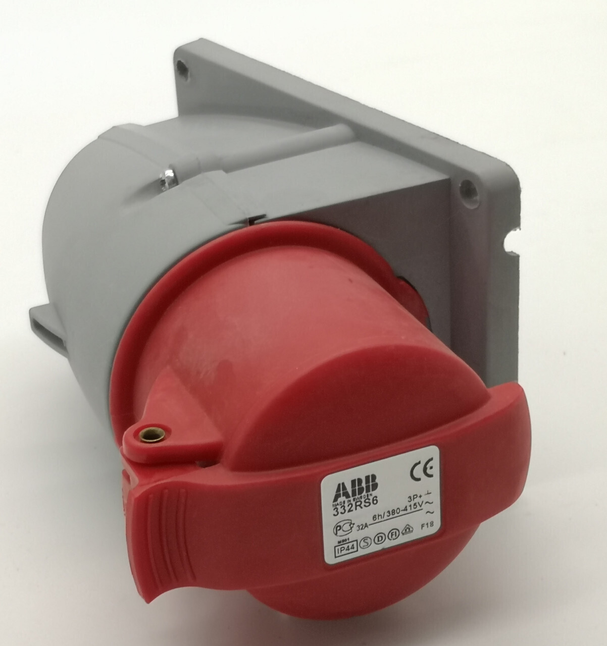 Розетка для монтажа на поверхность 32A, 3P+E, IP44, 380В ABB CEW 332 RS6 2CMA193130R1000