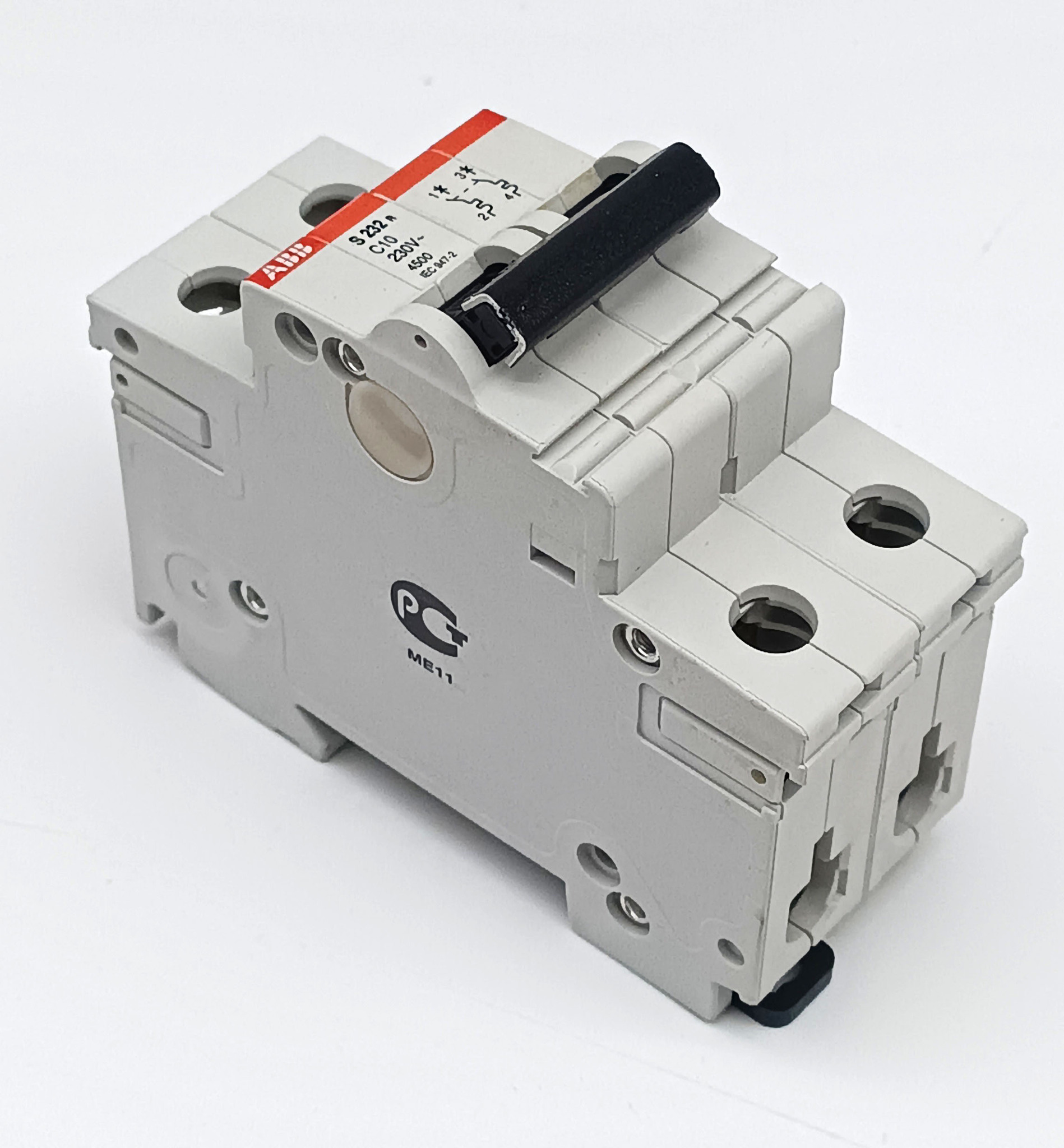 Автоматический выключатель ABB S232R C10, 10А 4,5кА 2п C