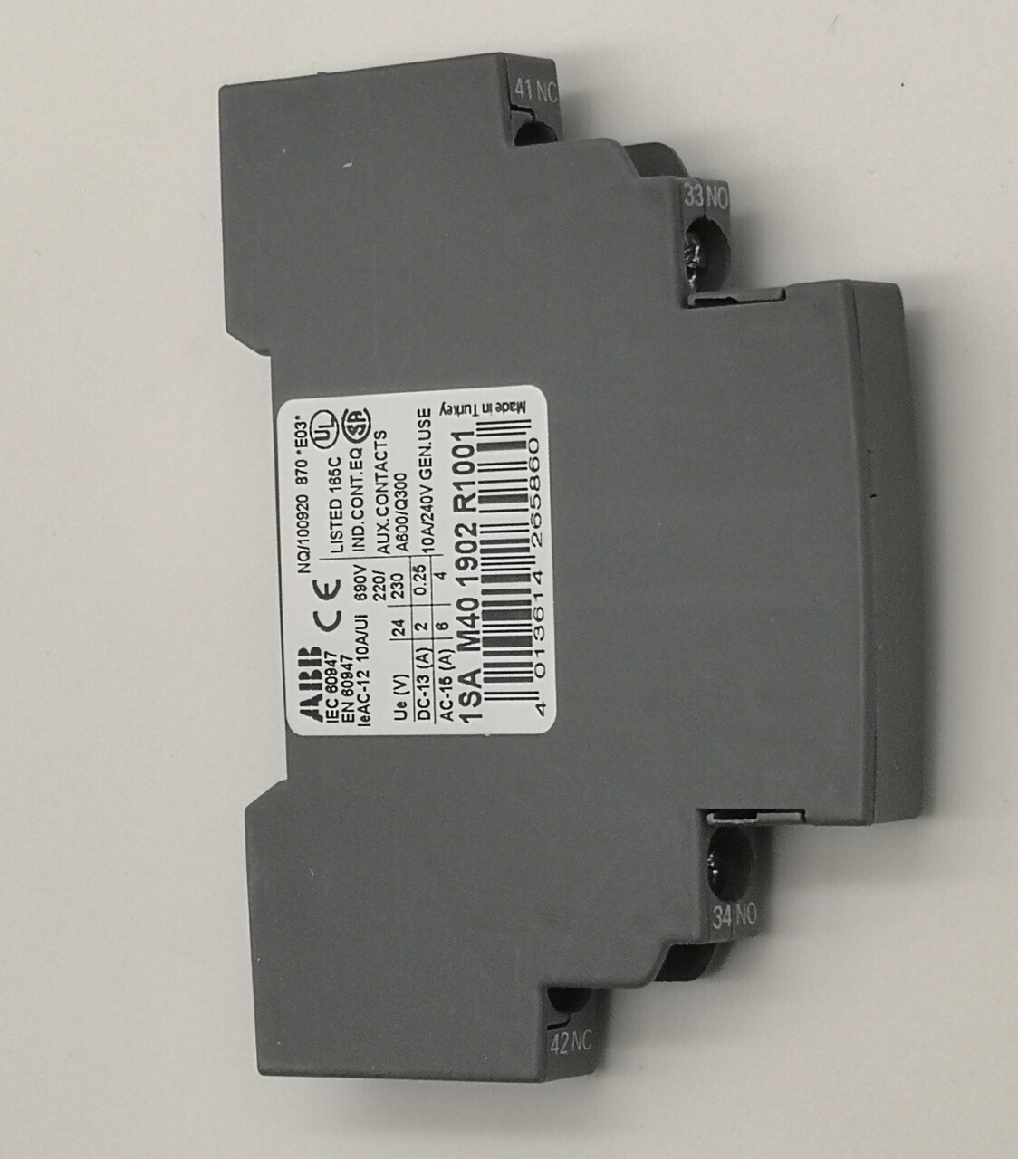 Дополнительный контакт 1НО+1НЗ, боковой (для MS45x, MS49x) ABB HKS4-11 1SAM401902R1001