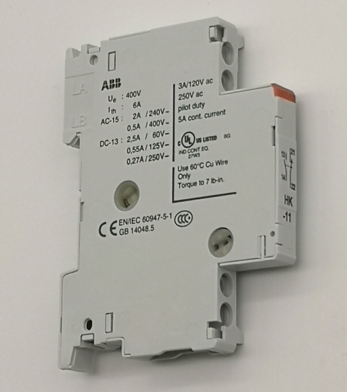 Дополнительный контакт 1НО+1НЗ, боковой ABB HK-11 (для MS225/MS325) 1SAM101901R0001