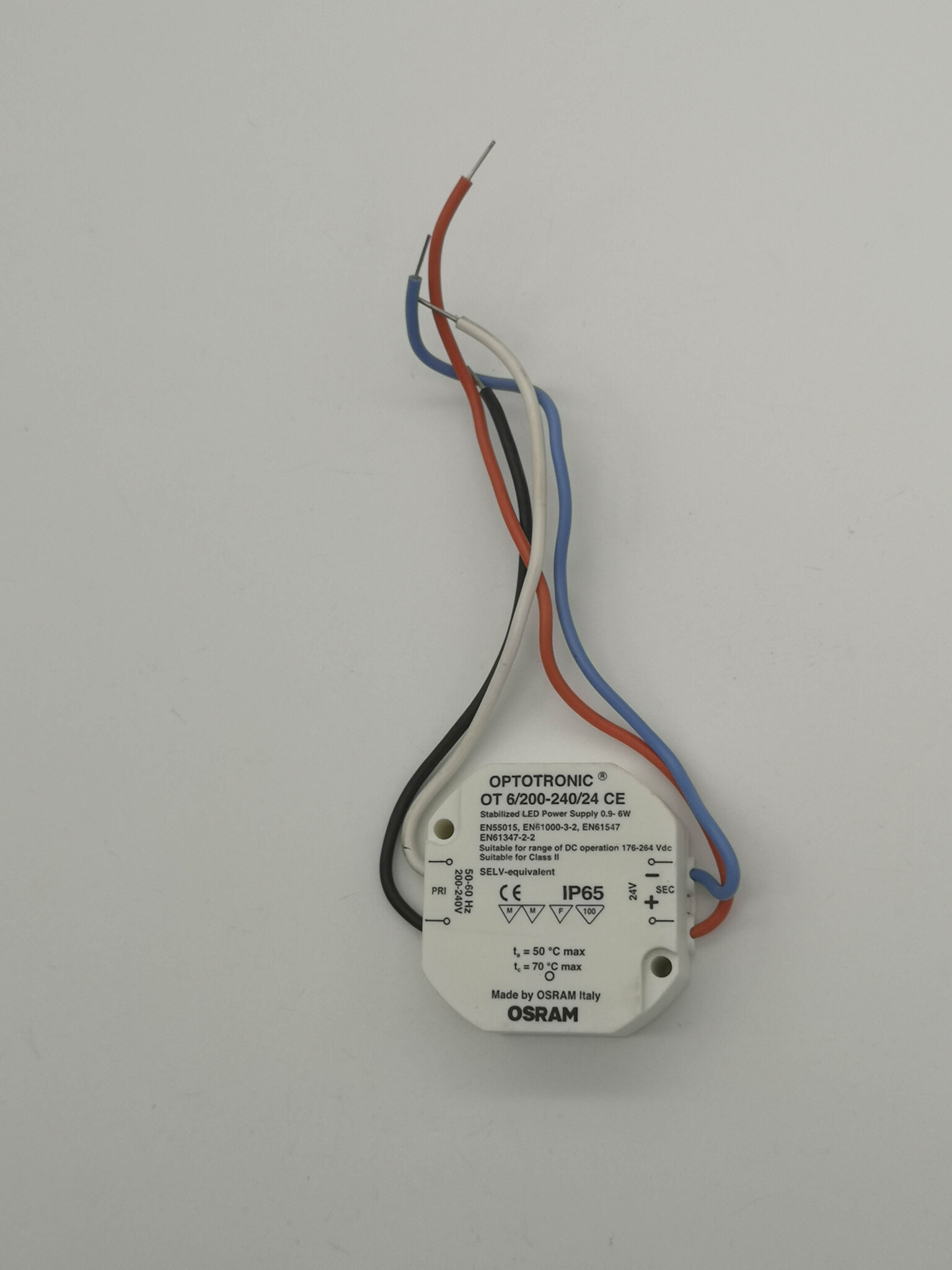 Преобразователь напряжения светодиодов OSRAM OPTOTRONIC OT 6/200-240/24 CE