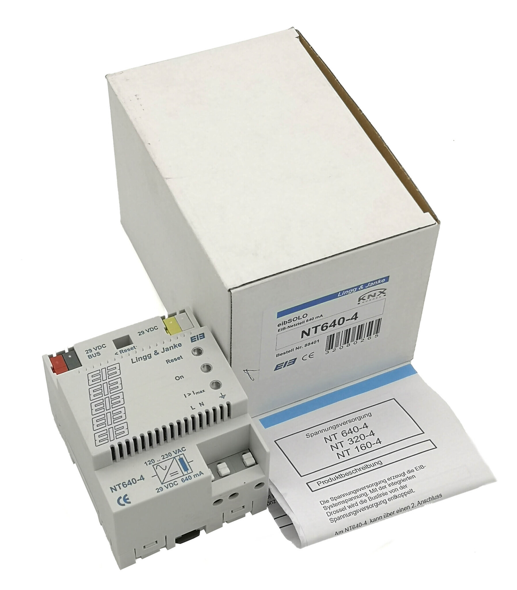 Блок питания KNX, LINGG-JANKE NT640-4 88401 для домашней автоматизации