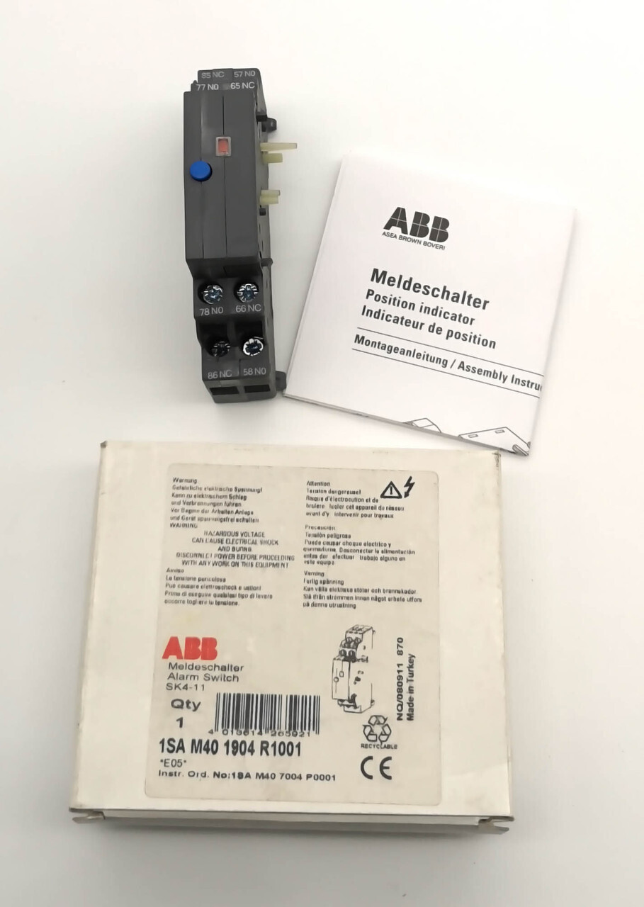 Доп. контакт 1НО+1НЗ для MS450-495 ABB SK4-11, 1SAM401904R1001