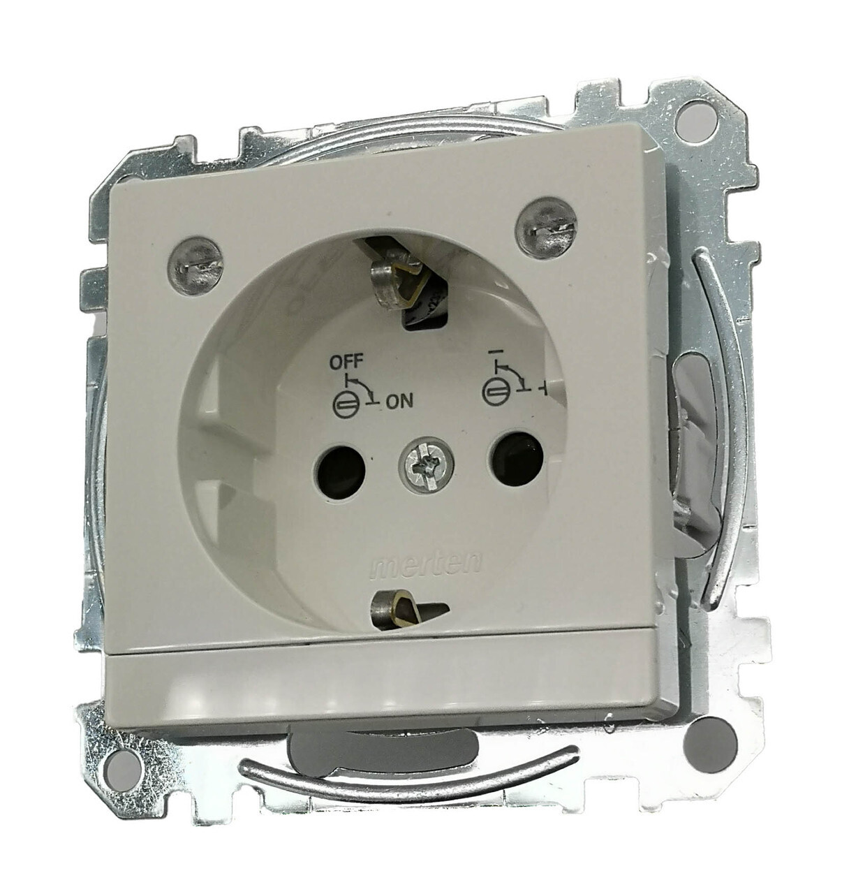 Мех.Роз.Schuko С Мод.Светод.Подсв.Бел, 220В Mtn2304-0319 Schneider Electric