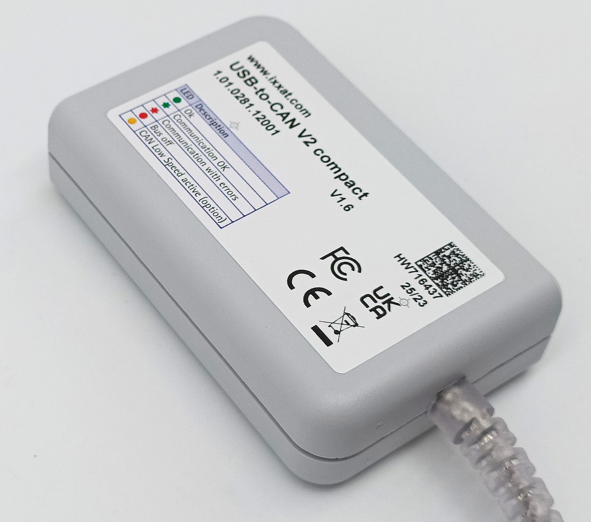 Активный USB интерфейс Ixxat HMS USB-to-CAN V2 compact 1.01.0281.12001 v.1.6