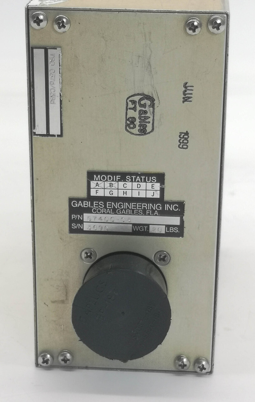 Panel assy - vhf comm control G7400-03