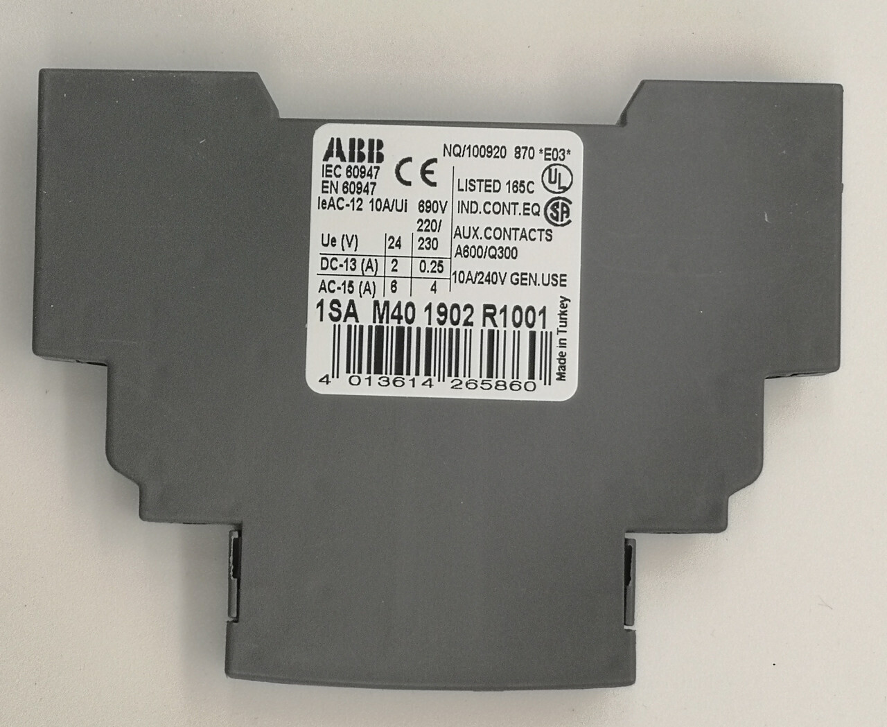 Дополнительный контакт 1НО+1НЗ, боковой (для MS45x, MS49x) ABB HKS4-11 1SAM401902R1001