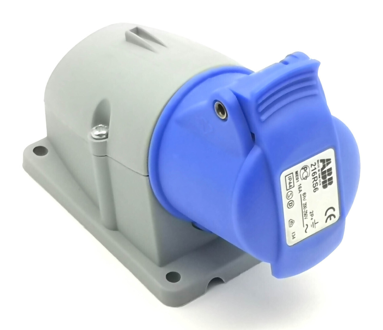 Розетка для монтажа на поверхность ABB CEW 216 RS6 2CMA193098R1000, 16A, 2P+E, IP44, 220В