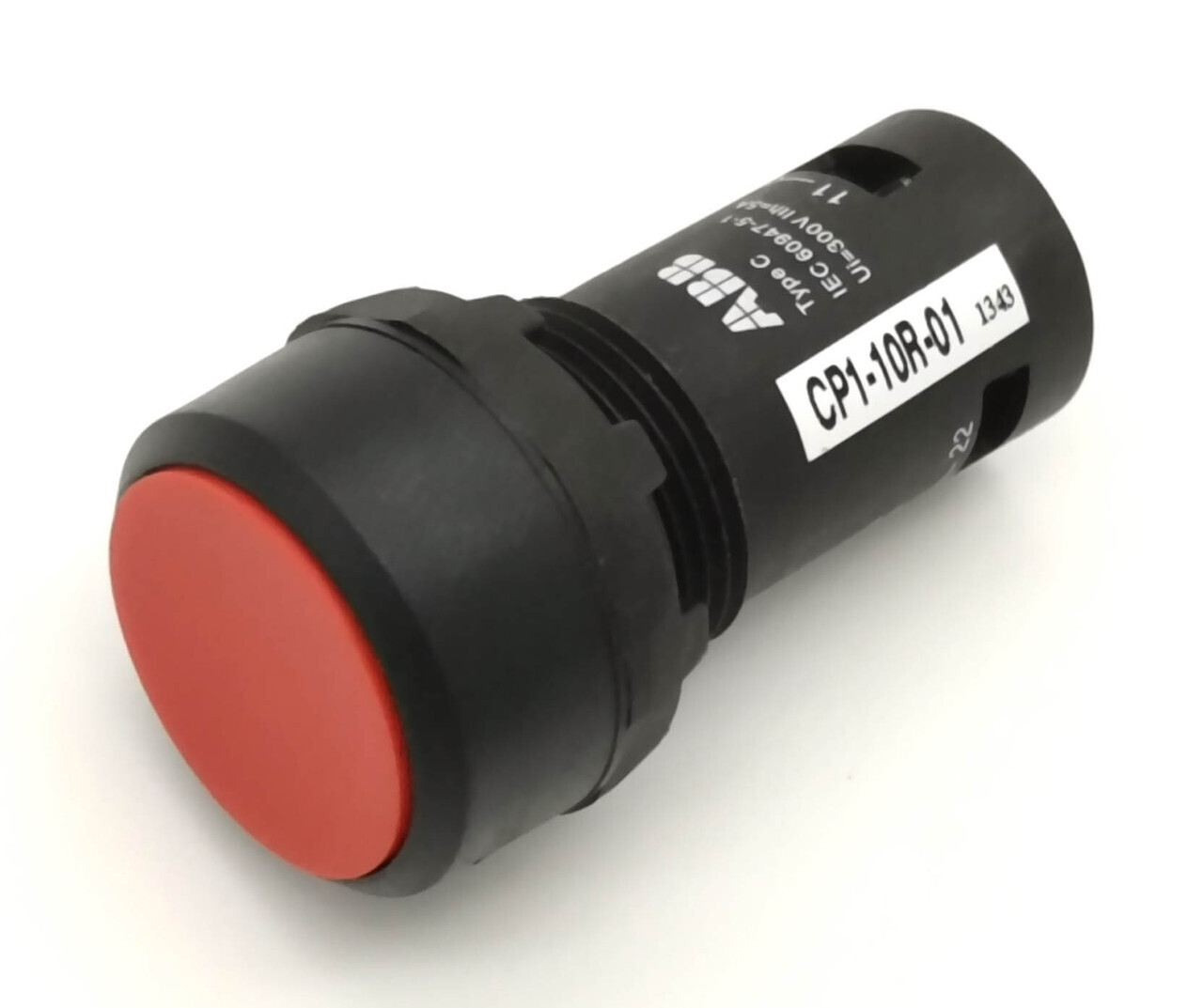 Кнопка красная, ABB CP1-10R-01, 1НЗ, в сборе 1SFA619100R1041