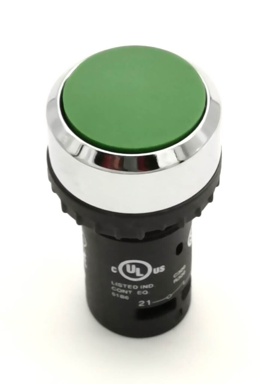 Кнопка зеленая без фиксации ABB CP1-30G-01, 1НЗ 1SFA619100R3042