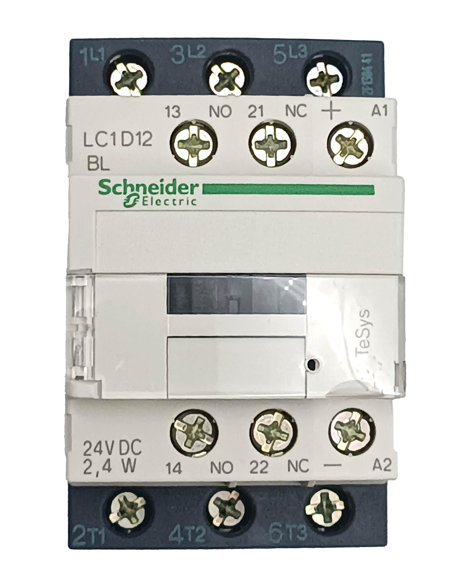 Контактор Schneider Electric 3P LC1D12BL 5,5 kW/400v, 25a, 24v DC, 2.4w, TeSys- 036146 c LAD4TBDL