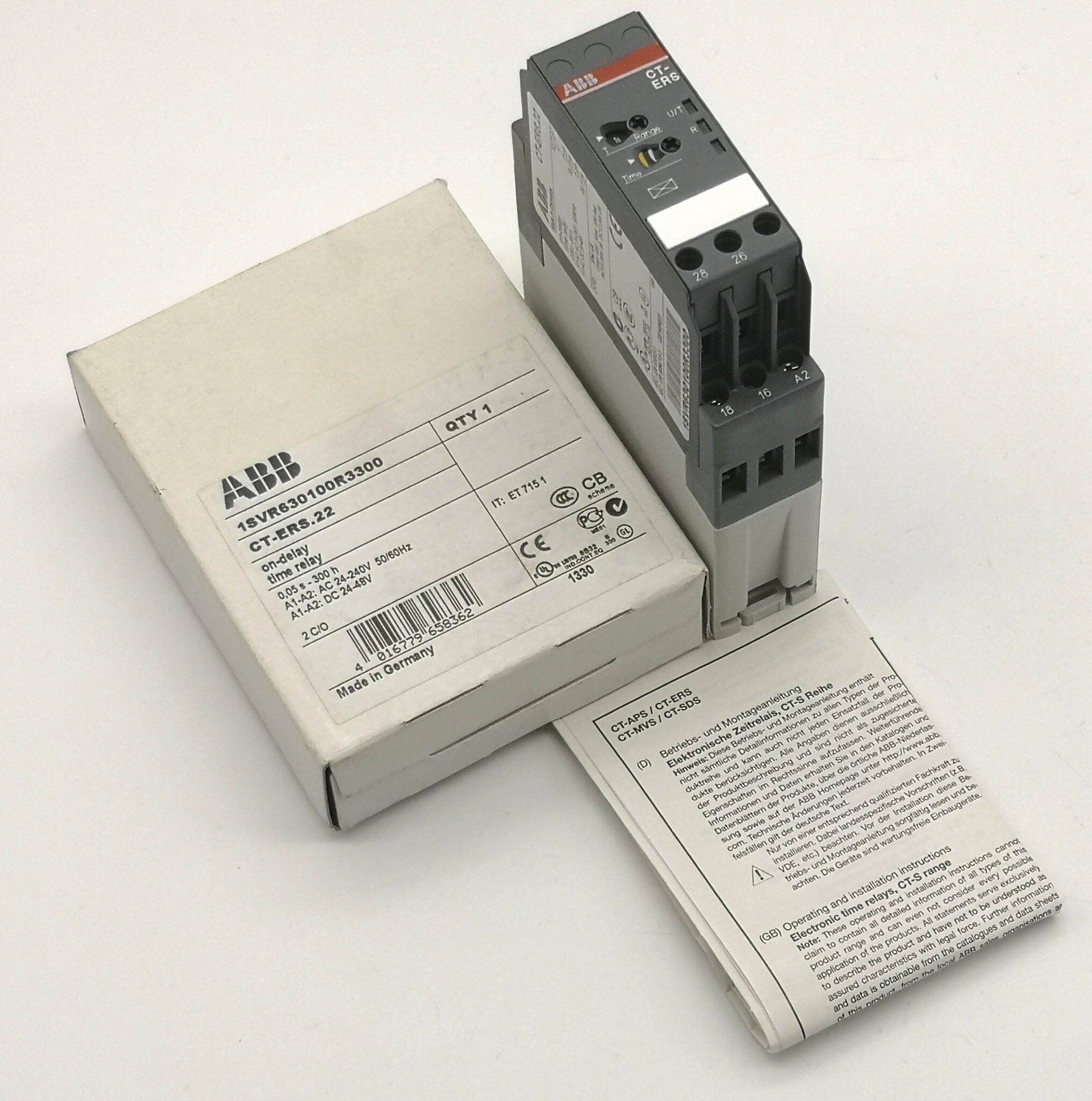 Электронный таймер ABB CT-ERS.22 1SVR630100R3300