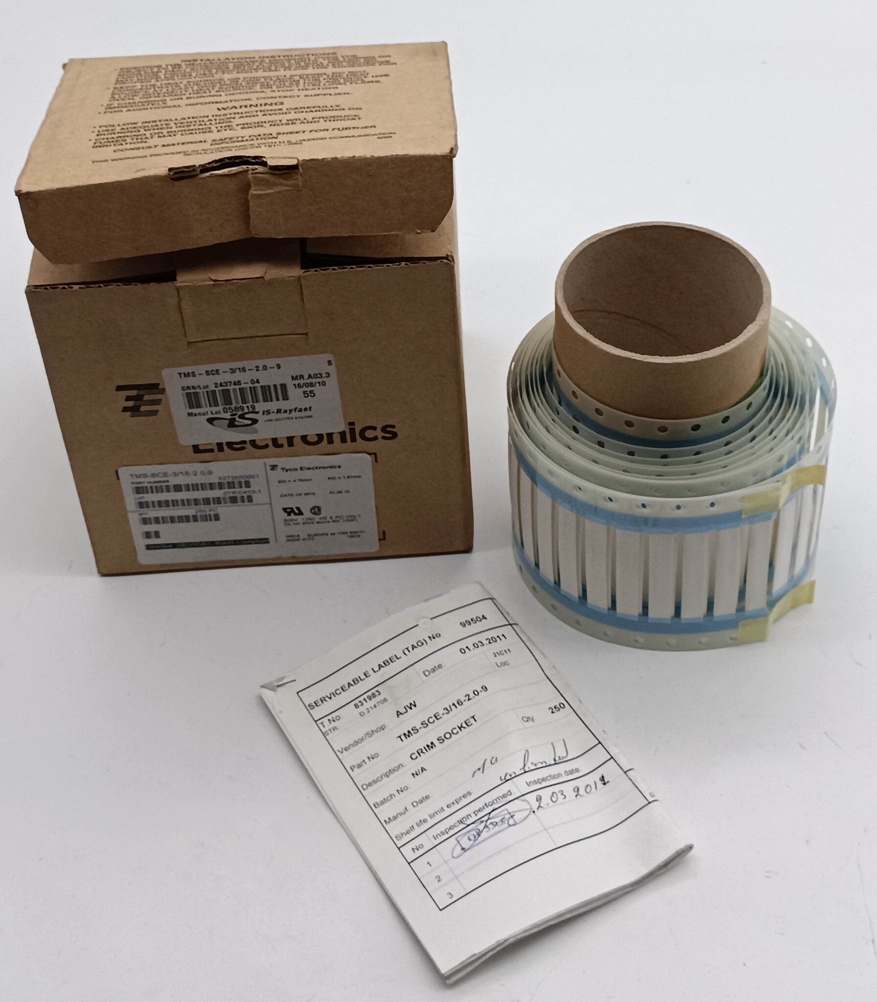 Crim cocket TMS-SCE-3/16-2.0-9 Tyco  5273550001