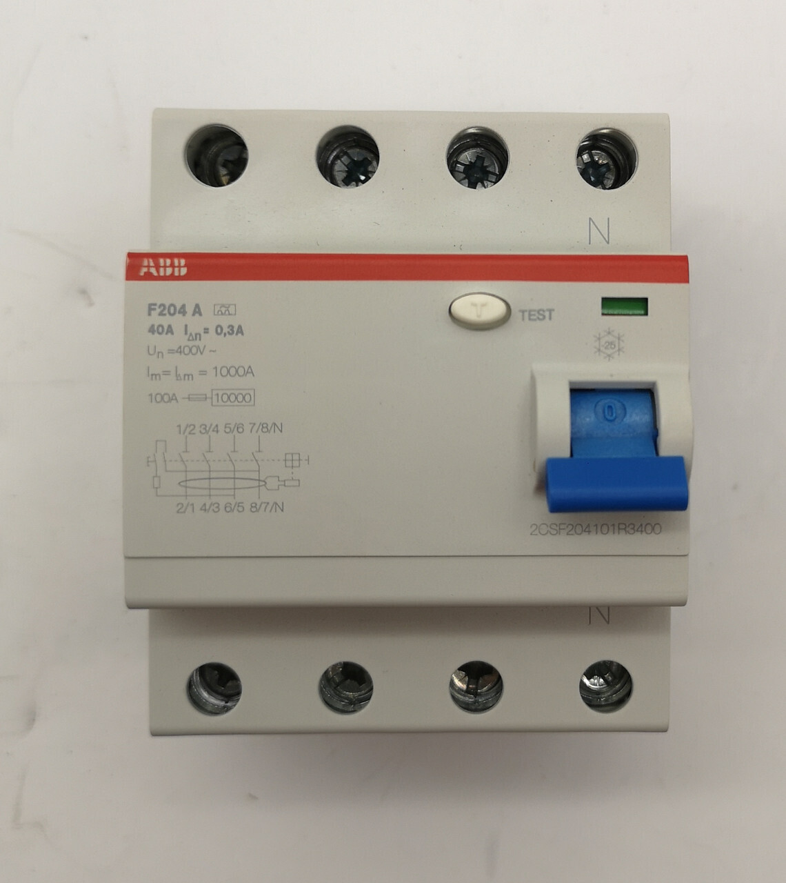 УЗО 4п. 40/0,3 А, ТИП А ABB F204 A-40/0,3 2CSF204101R3400
