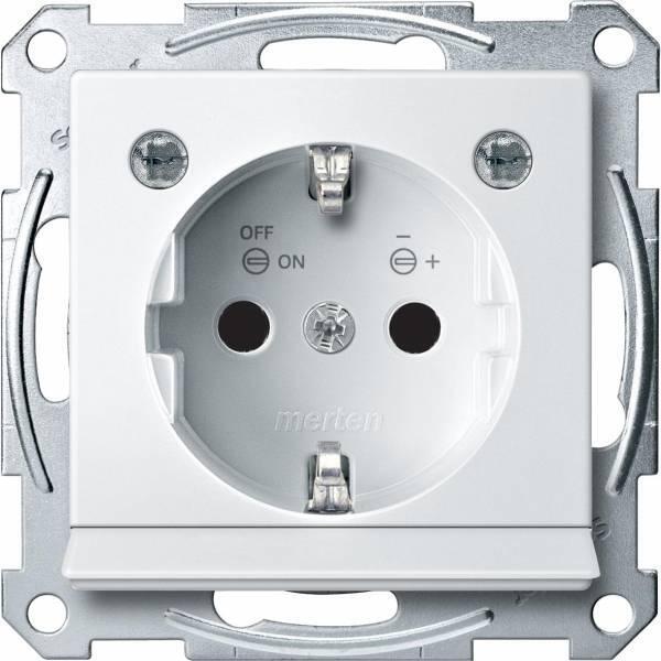 Мех.Роз.Schuko С Мод.Светод.Подсв.Бел, 220В Mtn2304-0319 Schneider Electric