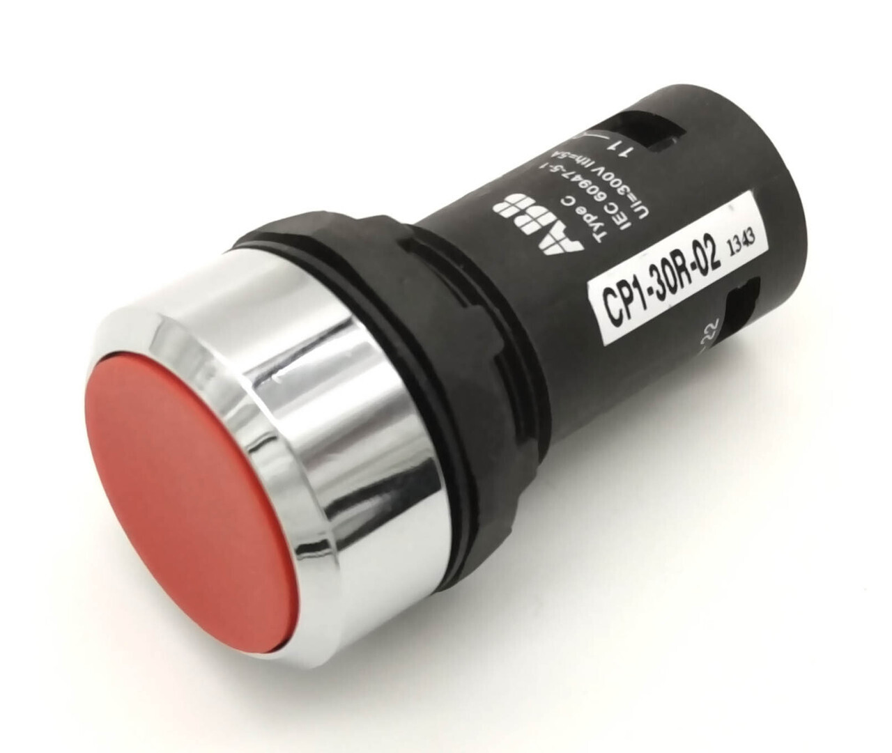 Кнопка красная без фиксации ABB CP1-30R-02, 2НЗ, 1SFA619100R3051