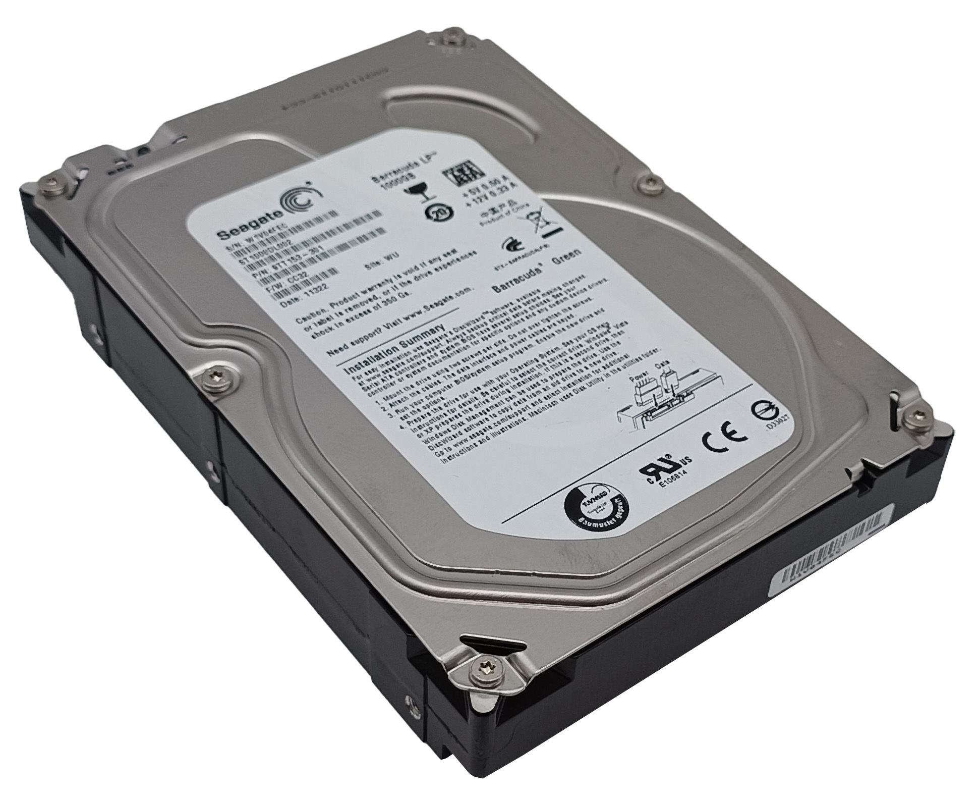 Жёсткий диск HDD Seagate Barracuda ST1000DL002, 1TB