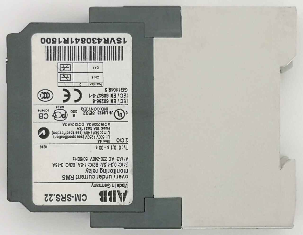 Реле контроля тока ABB CM-SRS.22  1SVR430841R1500