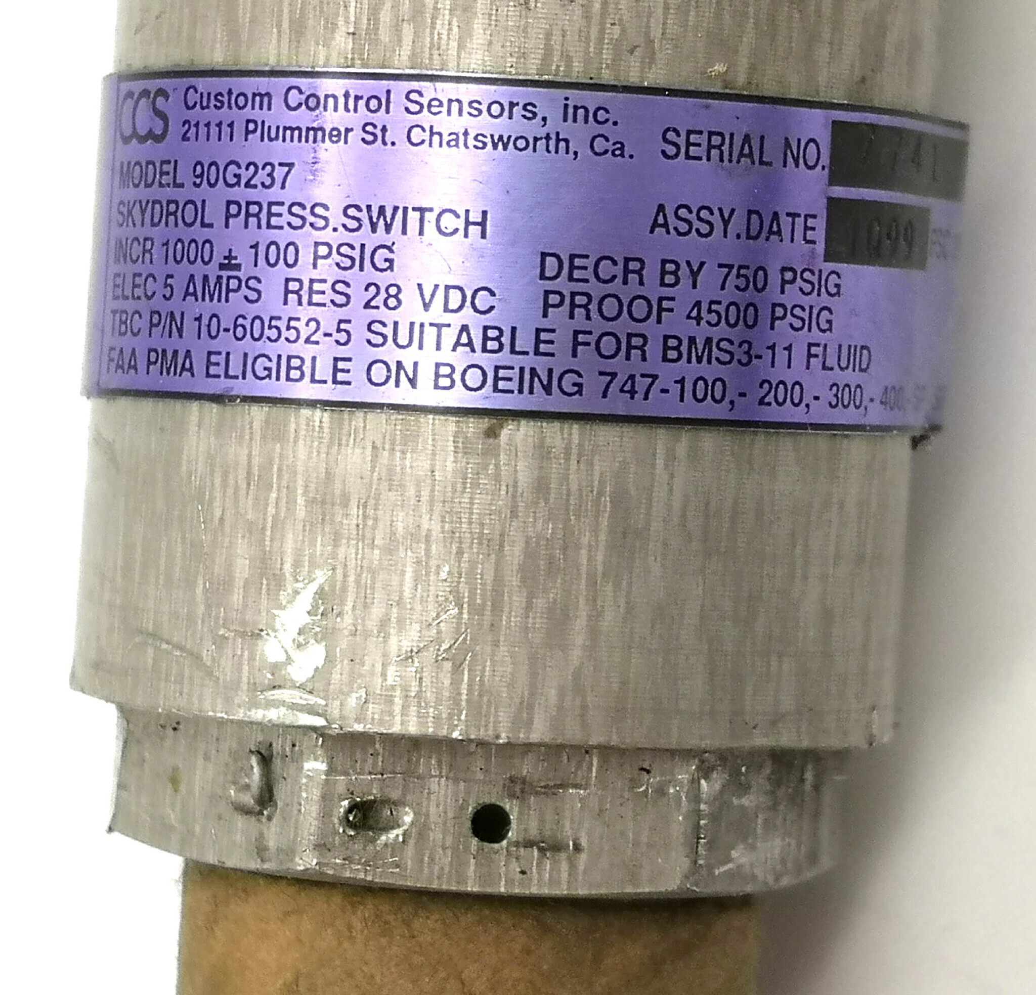 Switch pressure/выключатедь 90G237