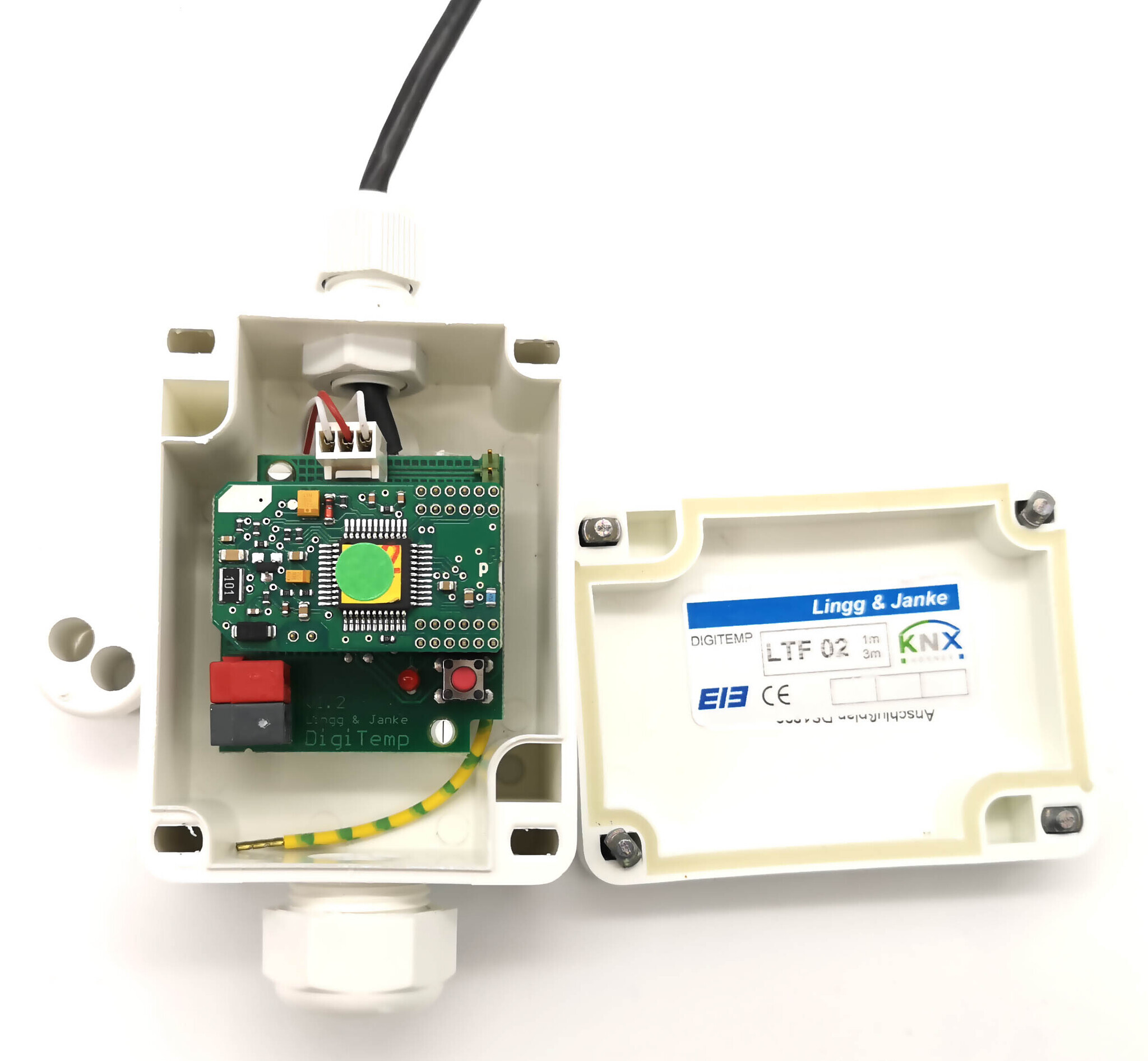 Датчик температуры KNX, LINGG-JANKE LTF02-1m -55+125оС 89104