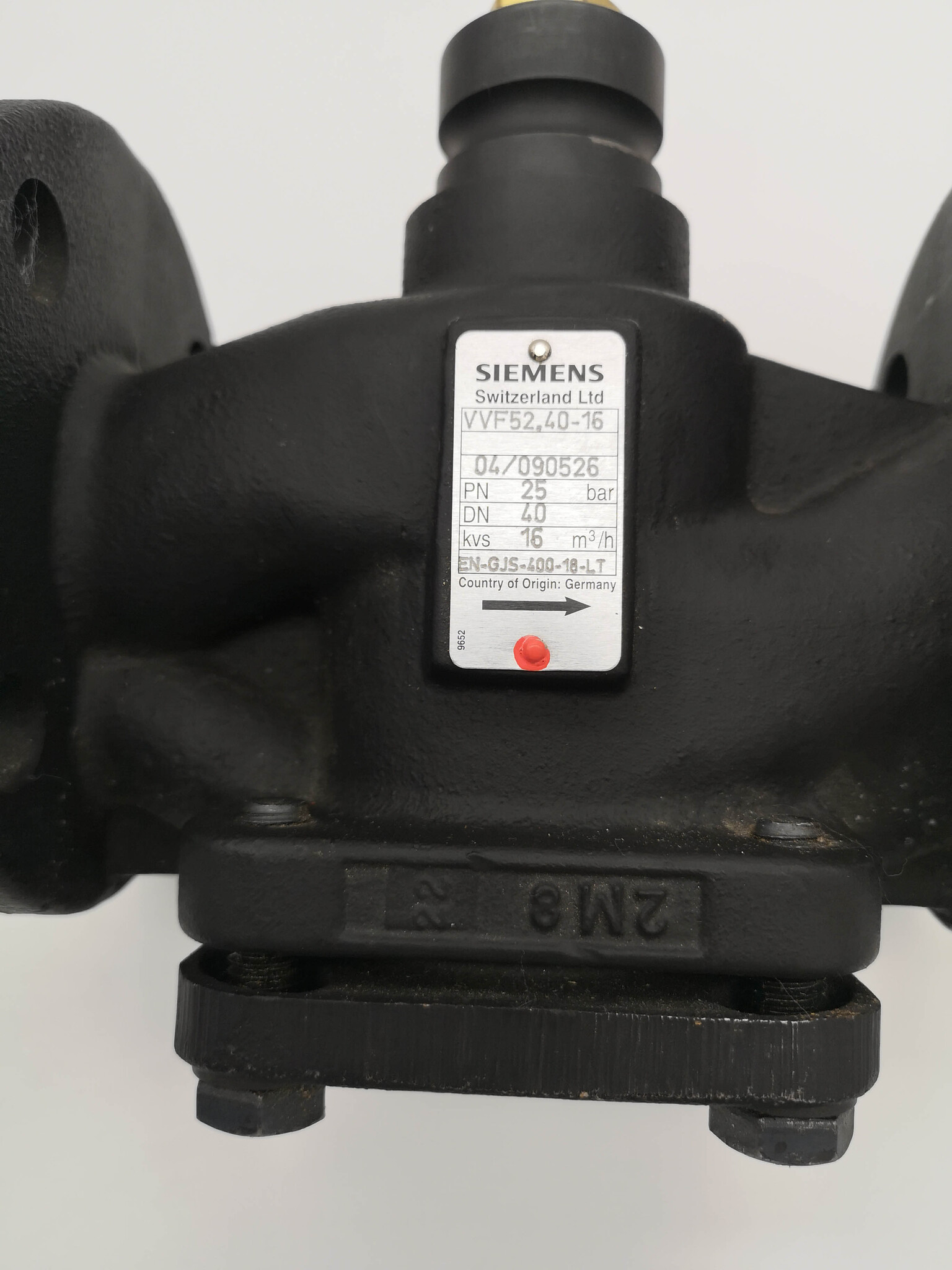 Клапан двухходовой фланцевый SIEMENS Dn40 Ду40 VVF52.40-16 PN25