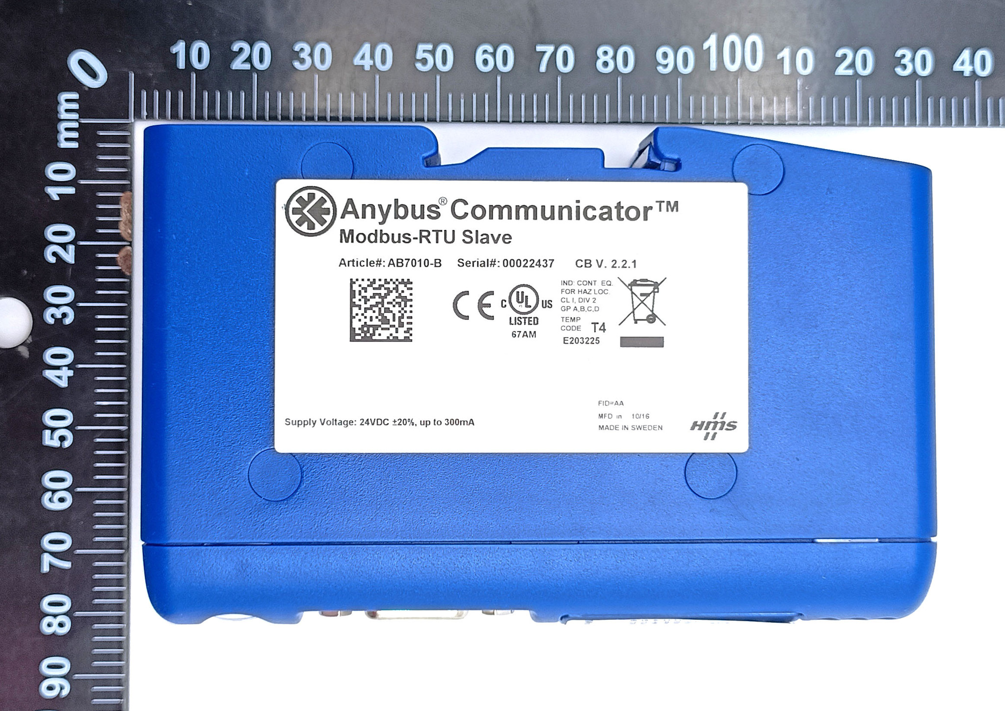Преобразователь интерфейсов Anybus-Com HMS AB7010-B Modbus-RTU Slave