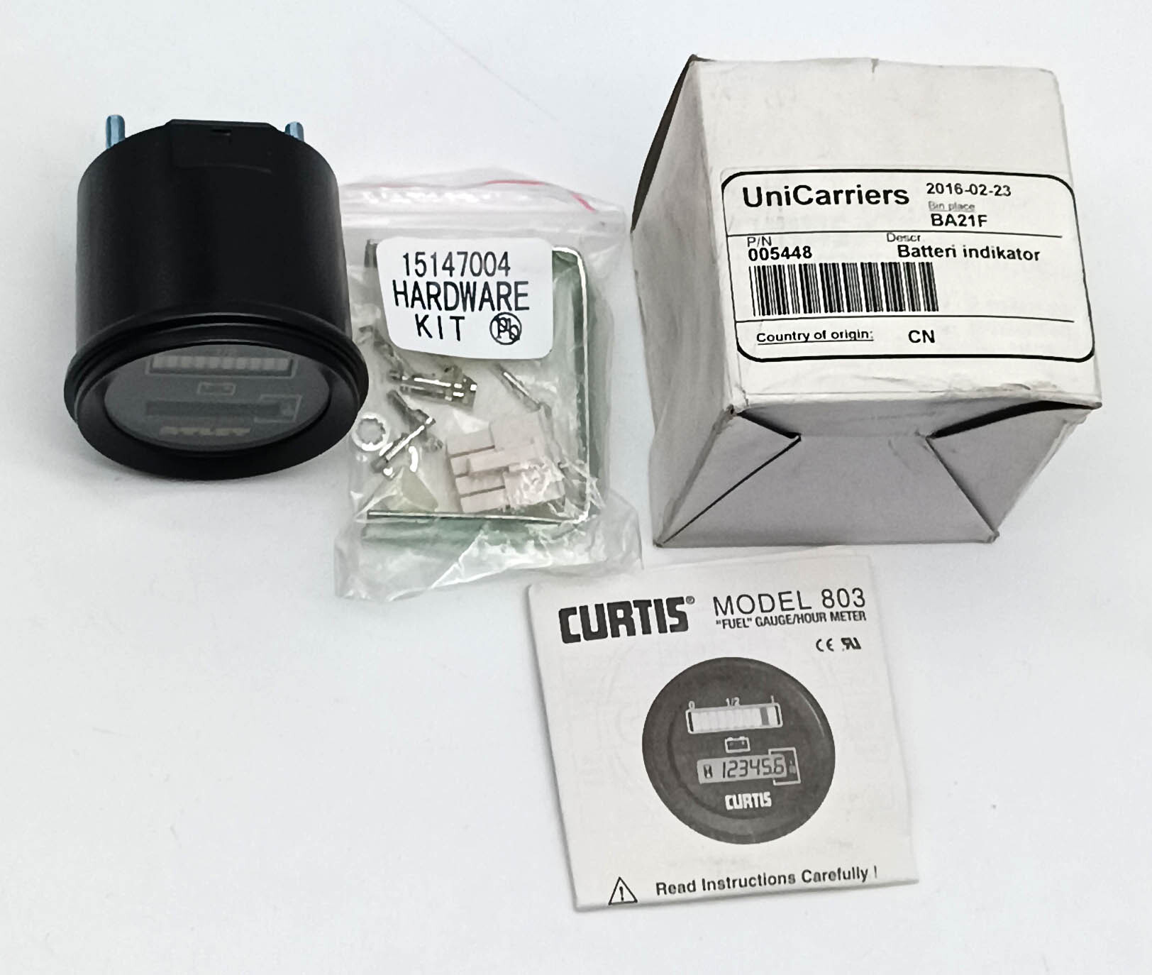 Индикатор заряда АКБ Curtis 803RB2448BCJ301A 15284C Unicarrires 005448 BA21F измеритель батареи ATLET mod. 803