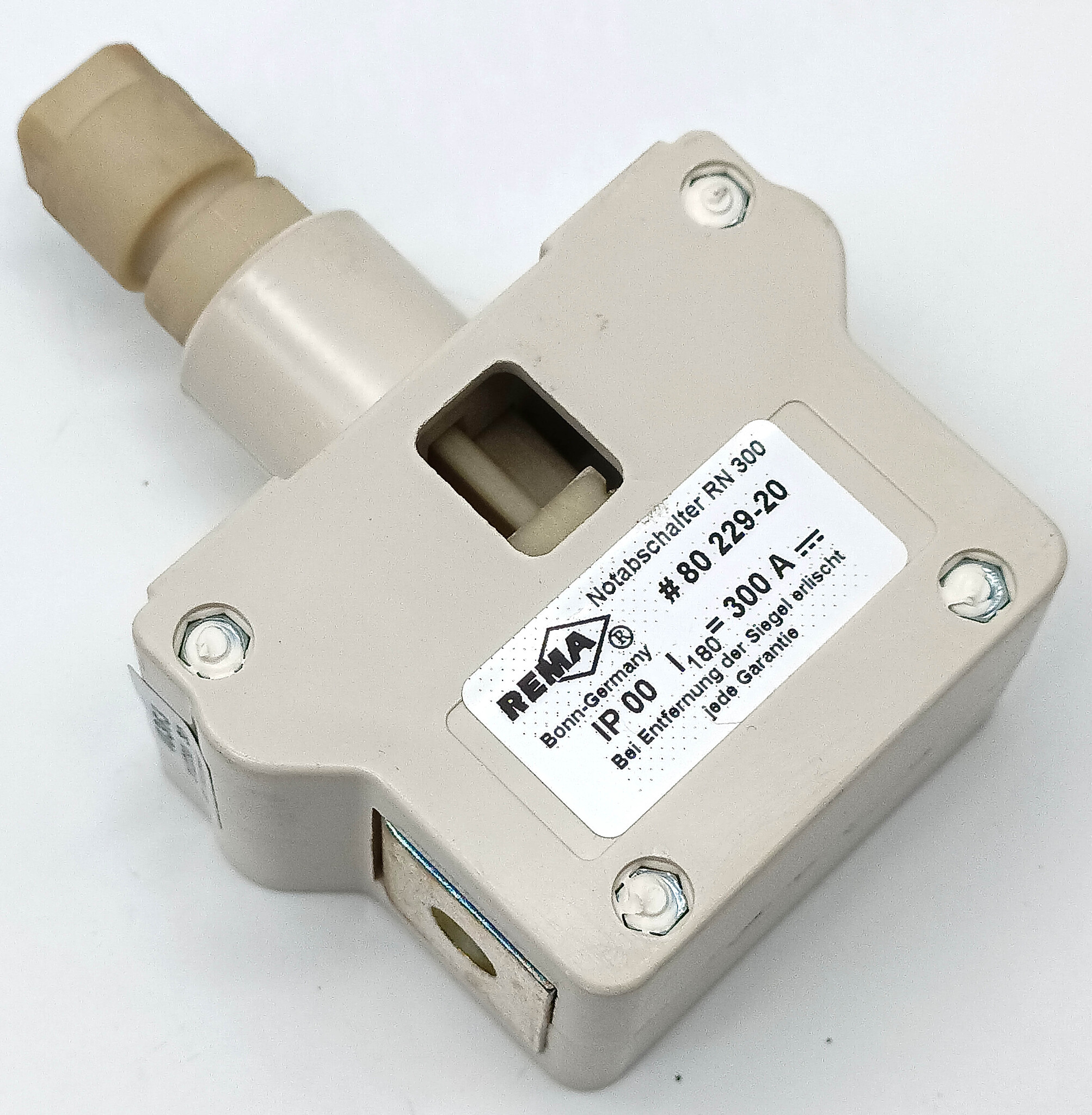 Выключатель аварийный Rema RN 300 (80 229-20) Unicarrires CB10B 108153 (Atlet)
