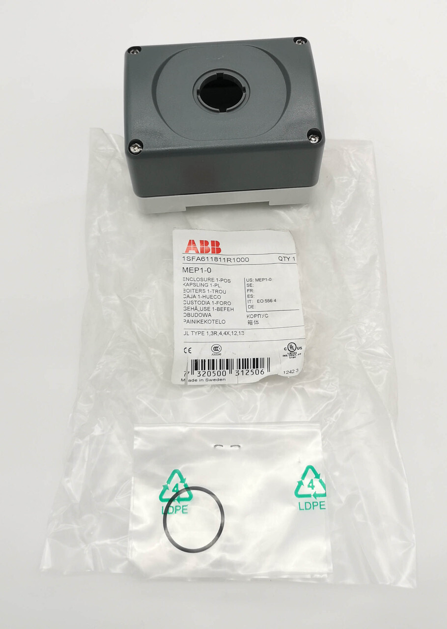 Корпус кнопочного поста на 1 элемент пластиковый ABB MEP1-0, 1SFA611811R1000