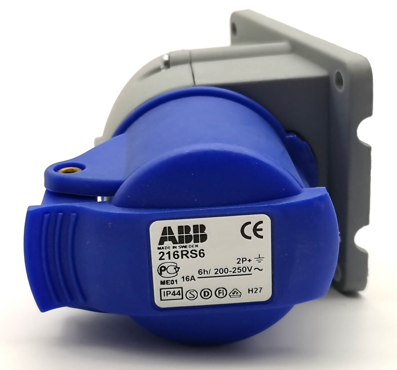 Розетка для монтажа на поверхность ABB CEW 216 RS6 2CMA193098R1000, 16A, 2P+E, IP44, 220В