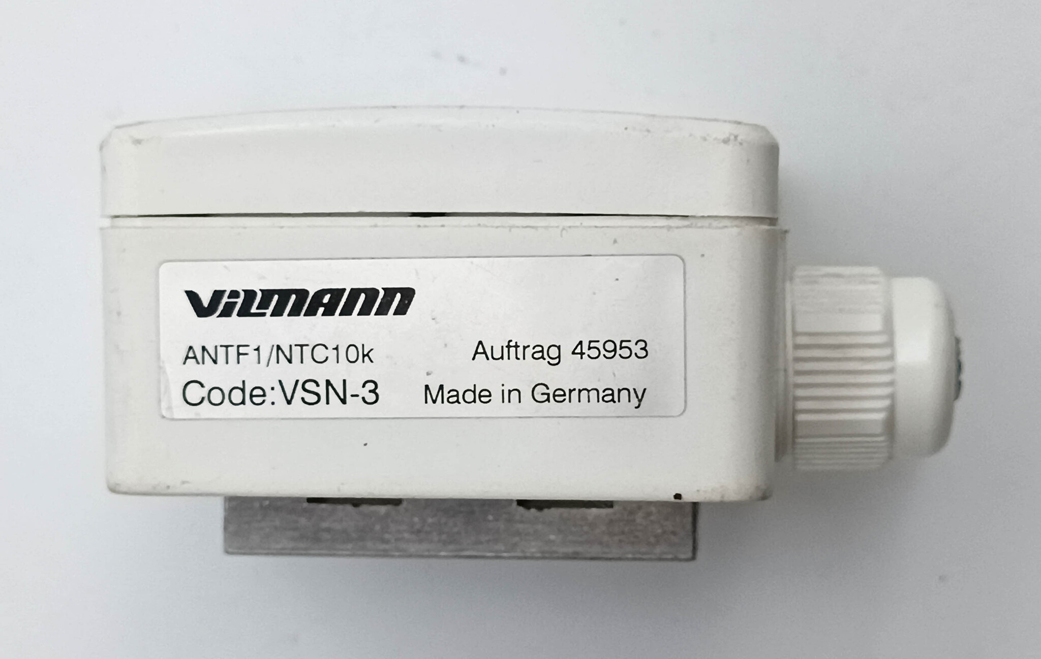 Датчик температуры воды в трубе Vilmann ANTF1/NTC10k 45953 код: VSN-3 накладной