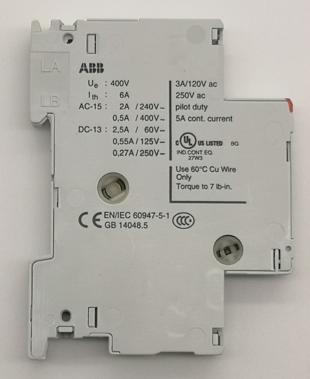 Дополнительный контакт 1НО+1НЗ, боковой ABB HK-11 (для MS225/MS325) 1SAM101901R0001